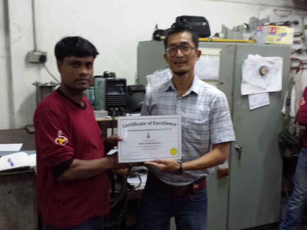 Certificate presentation